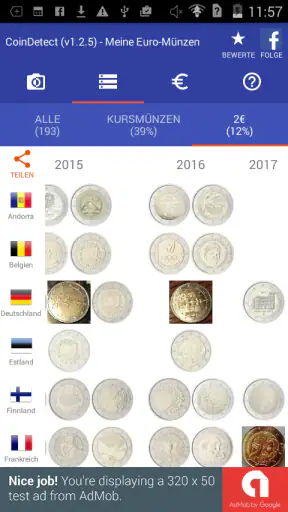 CoinDetect für Euro-Sammler screenshot 4