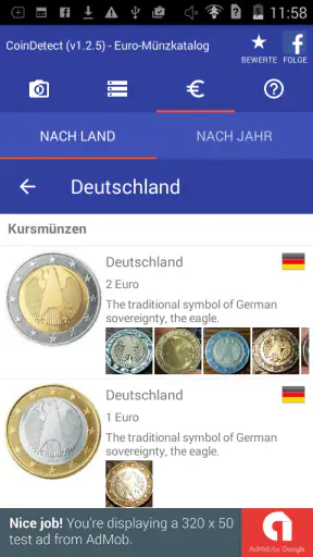 CoinDetect für Euro-Sammler screenshot 7