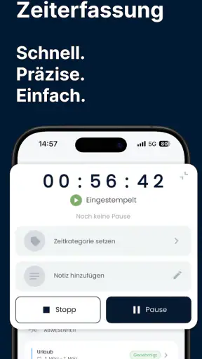 Crewmeister Zeiterfassung screenshot 2
