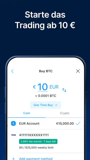 Crypto.com - Kaufe BTC ETH CRO screenshot