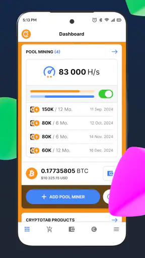 CT Pool: Krypto Mining App screenshot