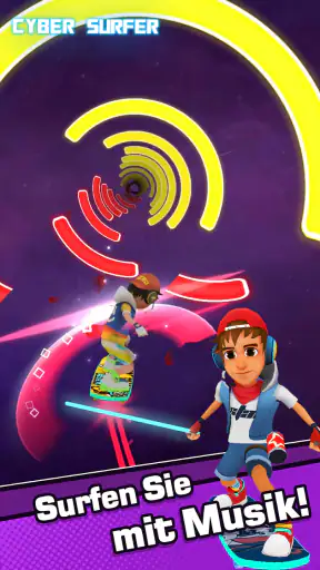 Cyber Surfer : Musik-Abenteuer screenshot 2
