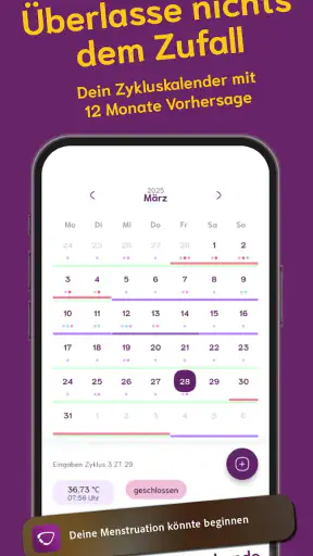 cyclotest App Periodenkalender screenshot 5