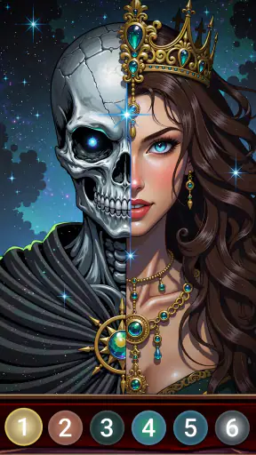 Dark Night Malen nach Zahlen screenshot 11