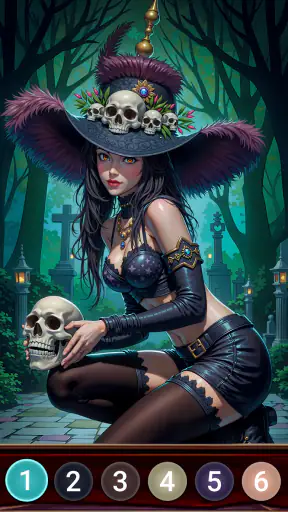 Dark Night Malen nach Zahlen screenshot 5