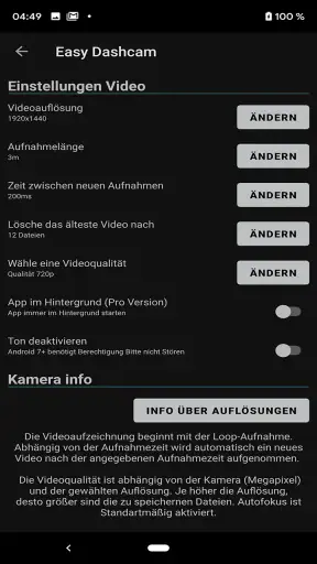Dashcam App Deutsch screenshot 7