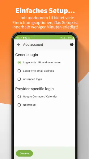 DAVx⁵ – CalDAV CardDAV WebDAV screenshot 2