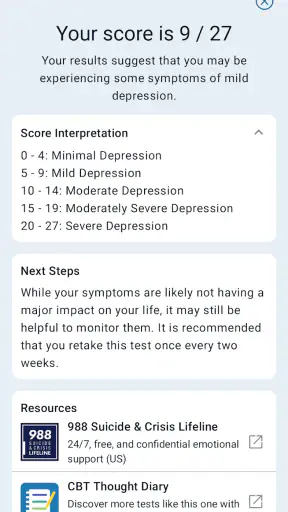Depression Test screenshot 3