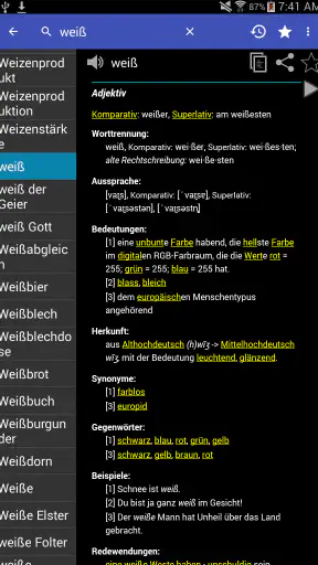 Deutsch Wörterbuch screenshot 9