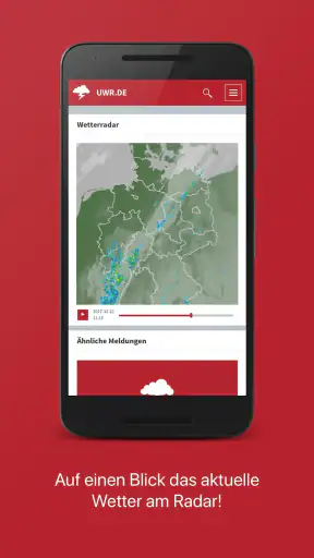 Deutsches Unwetterradar screenshot 2