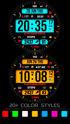 Dgt BigMod Informer Watch face screenshot 10