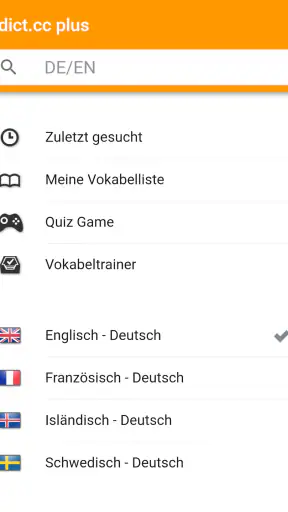 dict.cc Wörterbuch screenshot 1
