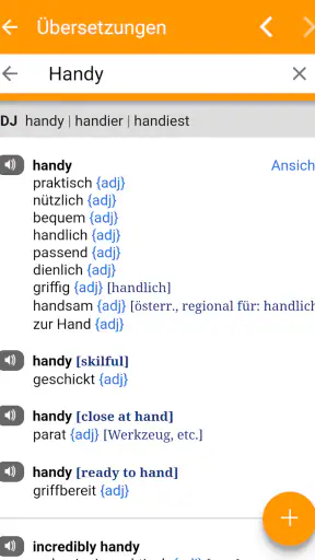 dict.cc Wörterbuch screenshot 4