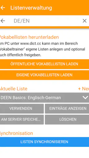dict.cc Wörterbuch screenshot 7