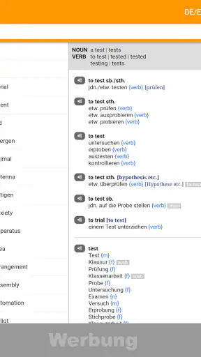 dict.cc Wörterbuch screenshot 9