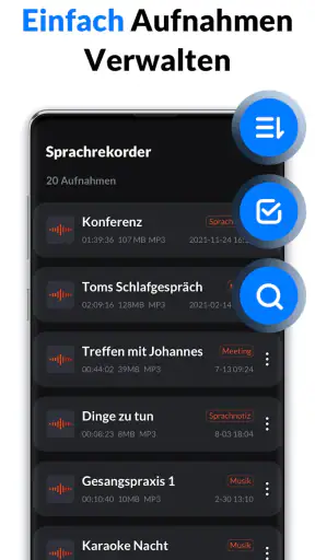 Diktiergerät & Sprachmemos screenshot 5