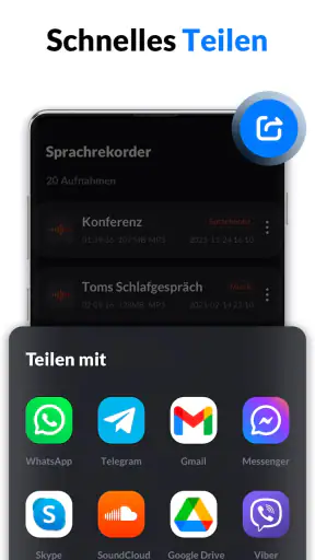 Diktiergerät & Sprachmemos screenshot 6