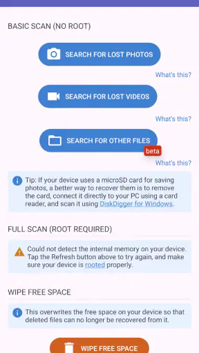 DiskDigger Fotorettung screenshot 3