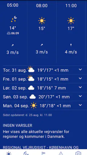 DMI Vejr screenshot 5
