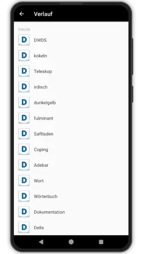 DWDS screenshot 6