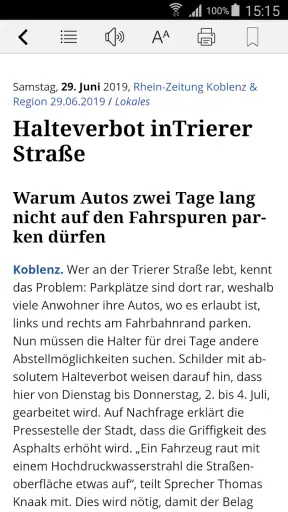 Rhein-Zeitung E-Paper & News screenshot 2