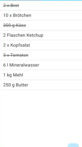 Einfacher Einkaufszettel screenshot 2