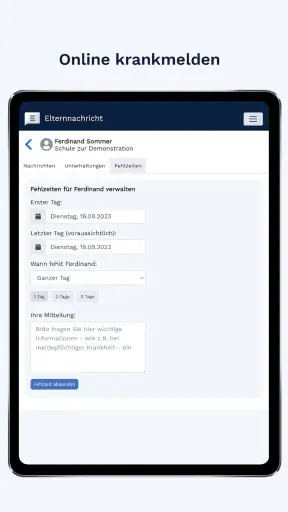 Elternnachricht screenshot 12