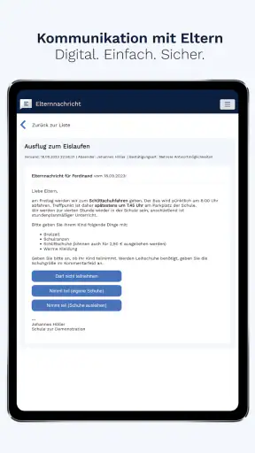 Elternnachricht screenshot 5