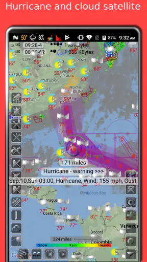 eMap HDF: Wetter und Windkarte screenshot 1