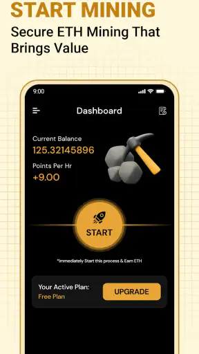 ETH Cloud Miner- Earn Ethereum screenshot 2
