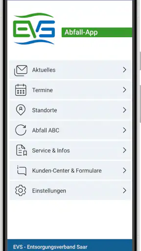 EVS Abfall-App screenshot 1