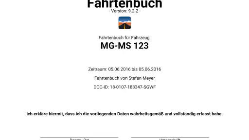 Fahrtenbuch screenshot 7