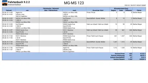 Fahrtenbuch screenshot 8
