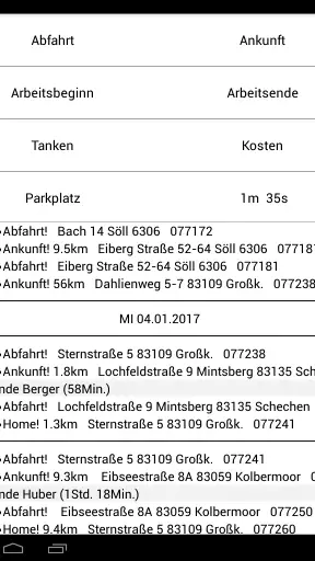 Fahrtenbuch GPS-Zeiterfassung screenshot 10