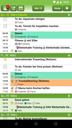 FAMANICE - Familienkalender screenshot 2