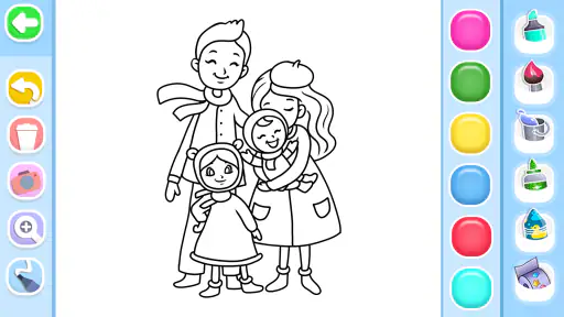 Family Love Coloring Book screenshot 5