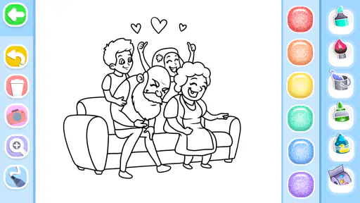 Family Love Coloring Book screenshot 7