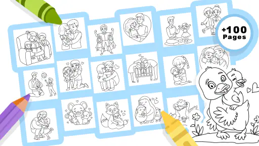 Family Love Coloring Book screenshot 8