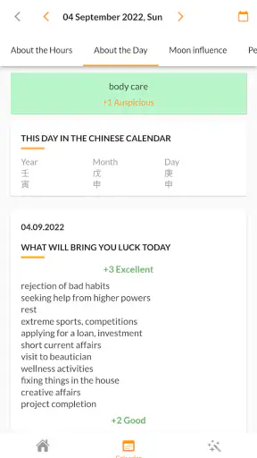 Feng Shui Fortune Calendar screenshot 4