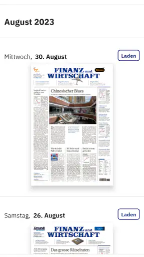 Finanz und Wirtschaft E-Paper screenshot 3