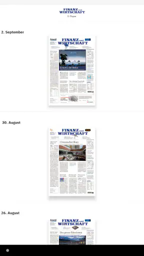Finanz und Wirtschaft E-Paper screenshot 6