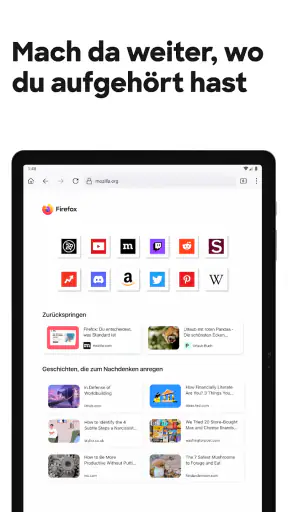 Firefox: internet browser screenshot 10