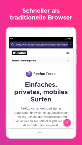 Firefox Klar Browser screenshot 11