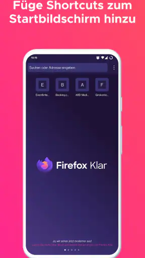 Firefox Klar Browser screenshot 5