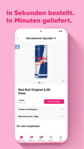 Flink: Lebensmittel in Minuten screenshot 4