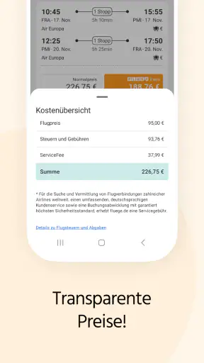 Fluege.de: günstige Flüge screenshot 7