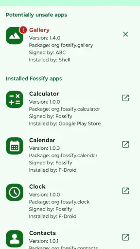 Fossify Thank You screenshot 2