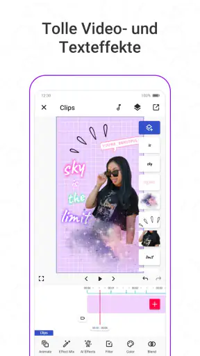 Funimate Videobearbeitung App screenshot 3
