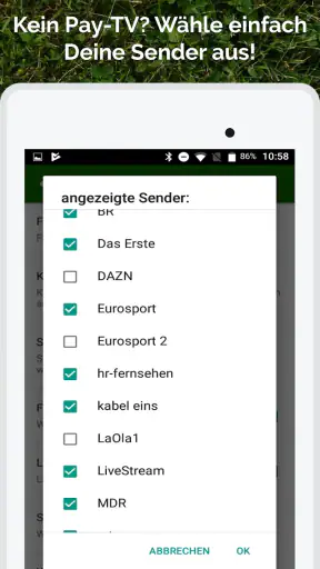 Fussball im TV live screenshot 12