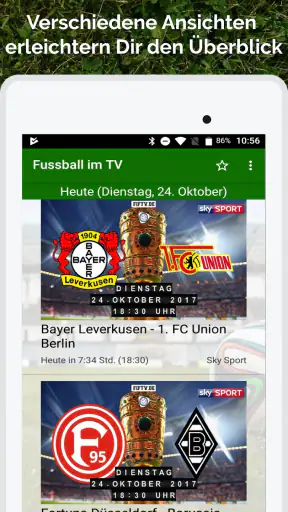 Fussball im TV live screenshot 9